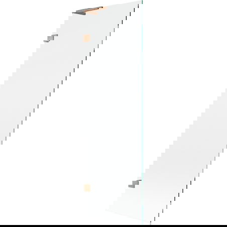 Mexen Lunar L parawan nawannowy 1-skrzydłowy 60 x 150 cm, transparent, miedź szczotkowana - 897L-060-000-65-00