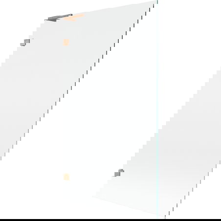 Mexen Lunar L parawan nawannowy 1-skrzydłowy 100 x 150 cm, transparent, miedź szczotkowana - 897L-100-000-65-00