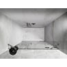 Mexen Lunar drzwi prysznicowe uchylne prawe 150 cm, transparent, nikiel szczotkowany - 834S-150-050-97-00-P
