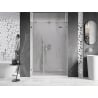 Mexen Lunar drzwi prysznicowe uchylne prawe 155 cm, transparent, nikiel szczotkowany - 834S-155-050-97-00-P
