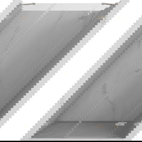 Mexen Lunar drzwi prysznicowe uchylne prawe 160 cm, transparent, nikiel szczotkowany - 834S-160-050-97-00-P