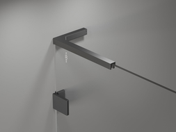 Mexen Lunar L parawan nawannowy 1-skrzydłowy 80 x 150 cm, transparent, gun metal - 897L-080-000-95-00