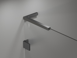 Mexen Lunar L parawan nawannowy 1-skrzydłowy 100 x 150 cm, transparent, gun metal - 897L-100-000-95-00