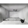 Mexen Lunar L drzwi prysznicowe uchylne lewe 145 cm, transparent, czarne - 834SL-145-050-70-00-L