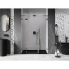 Mexen Lunar L drzwi prysznicowe uchylne lewe 130 cm, transparent, gun metal - 834SL-130-050-95-00-L