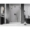 Mexen Lunar L drzwi prysznicowe uchylne lewe 130 cm, transparent, gun metal - 834SL-130-050-95-00-L