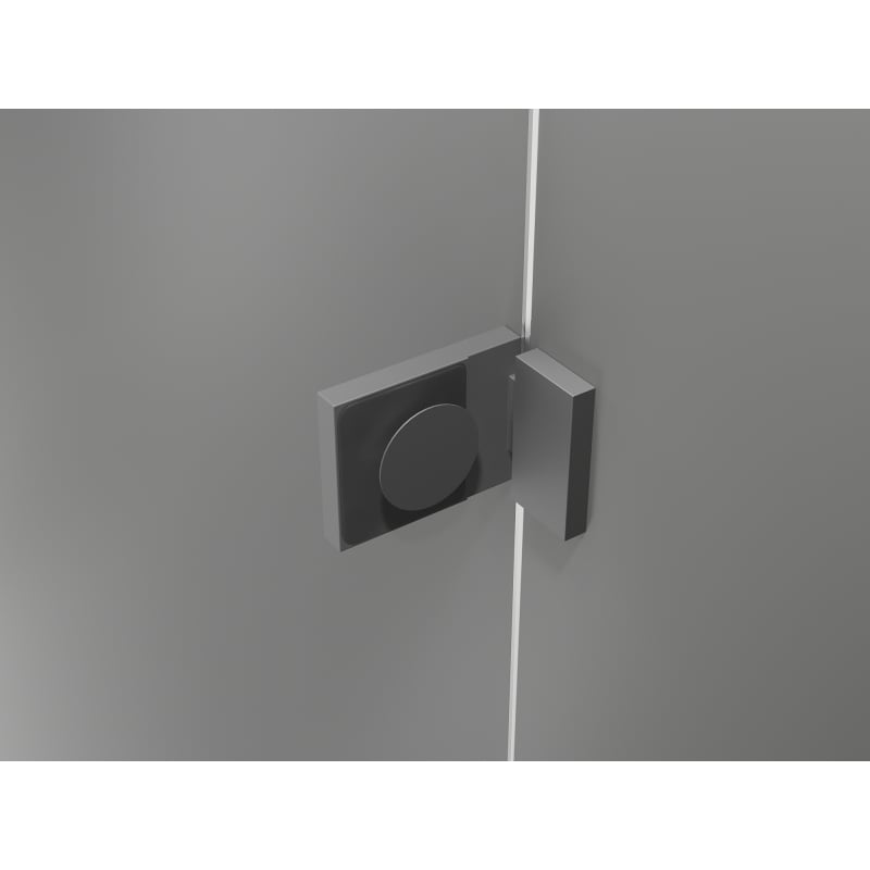 Mexen Lunar L drzwi prysznicowe uchylne lewe 130 cm, transparent, gun metal - 834SL-130-050-95-00-L