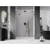 Mexen Lunar L drzwi prysznicowe uchylne lewe 160 cm, transparent, gun metal - 834SL-160-050-95-00-L