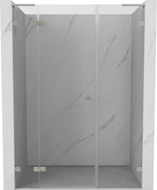 Mexen Lunar L drzwi prysznicowe uchylne lewe 120 cm, transparent, nikiel szczotkowany - 834SL-120-050-97-00-L