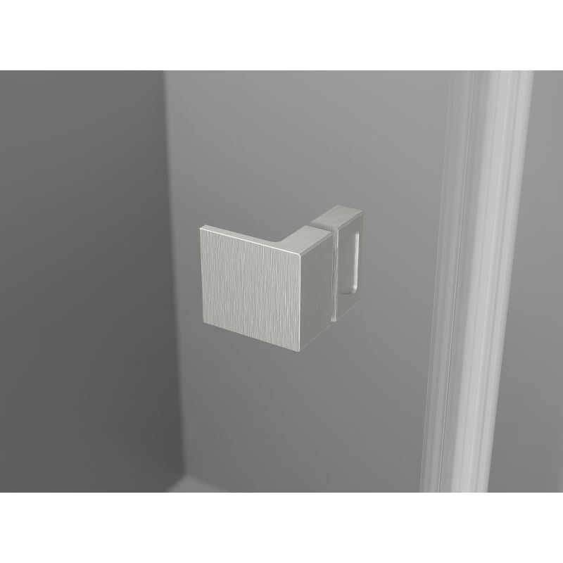 Mexen Lunar L drzwi prysznicowe uchylne lewe 120 cm, transparent, nikiel szczotkowany - 834SL-120-050-97-00-L