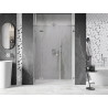 Mexen Lunar L drzwi prysznicowe uchylne lewe 135 cm, transparent, nikiel szczotkowany - 834SL-135-050-97-00-L