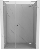 Mexen Lunar L drzwi prysznicowe uchylne prawe 120 cm, transparent, chrom - 834SL-120-050-01-00-P