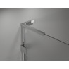 Mexen Lunar L drzwi prysznicowe uchylne prawe 130 cm, transparent, chrom - 834SL-130-050-01-00-P