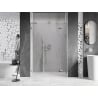 Mexen Lunar L drzwi prysznicowe uchylne prawe 130 cm, transparent, chrom - 834SL-130-050-01-00-P