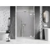 Mexen Lunar L drzwi prysznicowe uchylne prawe 140 cm, transparent, białe - 834SL-140-050-20-00-P