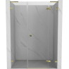 Mexen Lunar L drzwi prysznicowe uchylne prawe 145 cm, transparent, złote - 834SL-145-050-50-00-P