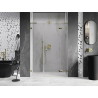 Mexen Lunar L drzwi prysznicowe uchylne prawe 145 cm, transparent, złote - 834SL-145-050-50-00-P