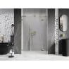 Mexen Lunar L drzwi prysznicowe uchylne prawe 150 cm, transparent, złote - 834SL-150-050-50-00-P
