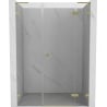 Mexen Lunar L drzwi prysznicowe uchylne prawe 150 cm, transparent, złote szczotkowane - 834SL-150-050-55-00-P