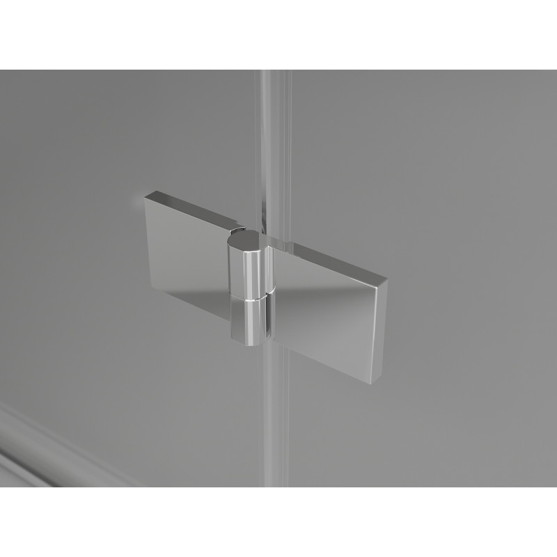 Mexen Lunar parawan nawannowy 2-skrzydłowy prawy 120 x 150 cm, transparent, chrom - 897-120-100-01-00-P