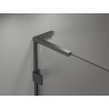 Mexen Lunar L drzwi prysznicowe uchylne prawe 120 cm, transparent, gun gray szczotkowany - 834SL-120-050-66-00-P