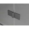 Mexen Lunar L drzwi prysznicowe uchylne prawe 125 cm, transparent, gun gray szczotkowany - 834SL-125-050-66-00-P