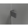 Mexen Lunar L drzwi prysznicowe uchylne prawe 130 cm, transparent, gun gray szczotkowany - 834SL-130-050-66-00-P