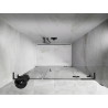 Mexen Lunar L drzwi prysznicowe uchylne prawe 145 cm, transparent, gun gray szczotkowany - 834SL-145-050-66-00-P