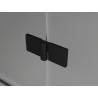 Mexen Lunar L drzwi prysznicowe uchylne prawe 160 cm, transparent, czarne - 834SL-160-050-70-00-P