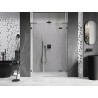 Mexen Lunar L drzwi prysznicowe uchylne prawe 135 cm, transparent, gun metal - 834SL-135-050-95-00-P