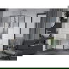 Mexen Apia kabina prysznicowa rozsuwana 135 x 70 cm, białe pasy, chrom - 840-135-070-01-20