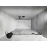 Mexen Lunar L drzwi prysznicowe uchylne prawe 145 cm, transparent, gun metal - 834SL-145-050-95-00-P