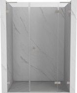 Mexen Lunar L drzwi prysznicowe uchylne prawe 120 cm, transparent, nikiel szczotkowany - 834SL-120-050-97-00-P