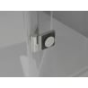 Mexen Lunar L drzwi prysznicowe uchylne prawe 130 cm, transparent, nikiel szczotkowany - 834SL-130-050-97-00-P