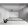 Mexen Lunar L drzwi prysznicowe uchylne prawe 130 cm, transparent, nikiel szczotkowany - 834SL-130-050-97-00-P