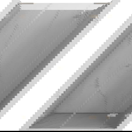 Mexen Lunar L drzwi prysznicowe uchylne prawe 135 cm, transparent, nikiel szczotkowany - 834SL-135-050-97-00-P