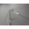 Mexen Lunar L drzwi prysznicowe uchylne prawe 140 cm, transparent, nikiel szczotkowany - 834SL-140-050-97-00-P
