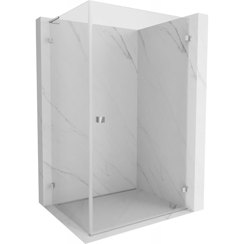 Mexen Lunar-B L kabina prysznicowa uchylna prawa 95 x 80 cm, transparent, chrom - 832L-095-080-01-00-P