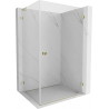 Mexen Lunar-B L kabina prysznicowa uchylna prawa 100 x 80 cm, transparent, złota - 832L-100-080-50-00-P
