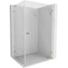 Mexen Lunar-B L kabina prysznicowa uchylna prawa 90 x 80 cm, transparent, złota - 832L-090-080-50-00-P