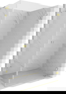 Mexen Lunar-B L kabina prysznicowa uchylna prawa 95 x 70 cm, transparent, złota szczotkowana - 832L-095-070-55-00-P