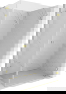 Mexen Lunar-B L kabina prysznicowa uchylna prawa 90 x 80 cm, transparent, złota szczotkowana - 832L-090-080-55-00-P