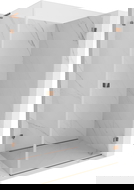 Mexen Lunar-B L kabina prysznicowa uchylna prawa 80 x 70 cm, transparent, różowe złoto - 832L-080-070-60-00-P