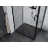 Mexen Apia kabina prysznicowa rozsuwana 135 x 70 cm, transparent, czarna - 840-135-070-70-00