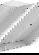 Mexen Lunar-B L kabina prysznicowa uchylna prawa 95 x 70 cm, transparent, gun gray szczotkowany - 832L-095-070-66-00-P