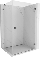 Mexen Lunar-B L kabina prysznicowa uchylna prawa 100 x 90 cm, transparent, gun gray szczotkowany - 832L-100-090-66-00-P