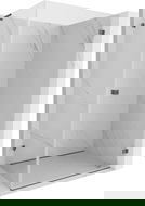 Mexen Lunar-B L kabina prysznicowa uchylna prawa 100 x 80 cm, transparent, gun gray szczotkowany - 832L-100-080-66-00-P