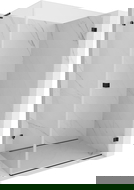 Mexen Lunar-B L kabina prysznicowa uchylna prawa 90 x 80 cm, transparent, czarna - 832L-090-080-70-00-P