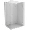 Mexen Lunar-B L kabina prysznicowa uchylna prawa 85 x 80 cm, transparent, nikiel szczotkowany - 832L-085-080-97-00-P