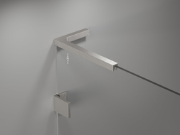 Mexen Lunar L parawan nawannowy 2-skrzydłowy prawy 90 x 150 cm, transparent, nikiel szczotkowany - 897L-090-100-97-00-P